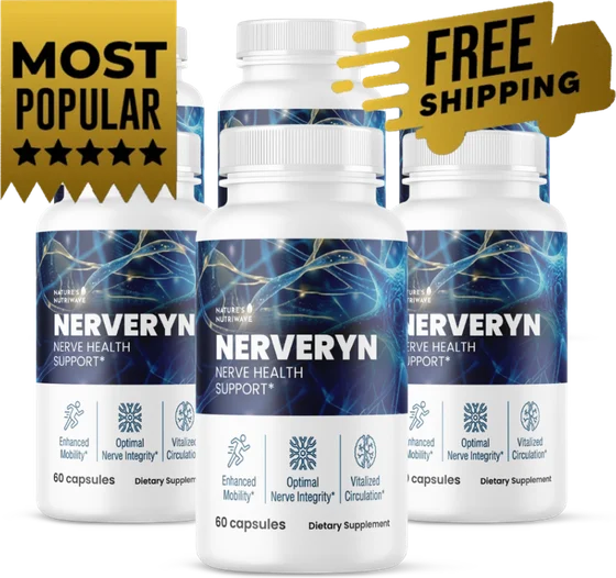 Six Nerveryn capsule bottles